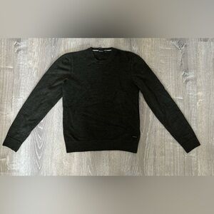 Hugo Boss Boys Large Crewneck Sweater Regular Fit Dark Green